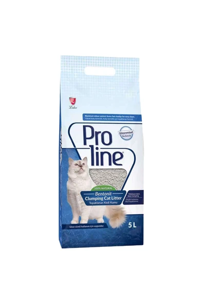 Proline Bentonit Kokusuz Ince Taneli Topaklanan Kedi Kumu 5 Lt ürün görseli 1