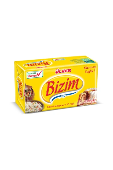 ÜLER BİZİM Margarin 250 gr ürün görseli 1