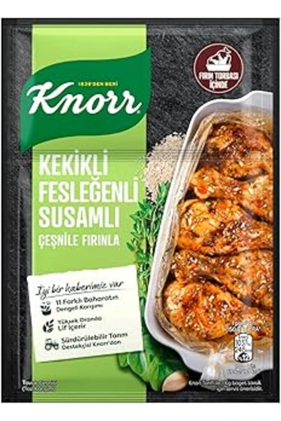 Knorr Çeşni Kekikli Susamlı Fesleğenli Çeşnile Fırınla 29 G ürün görseli 1