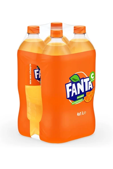 Fanta Portakal Aromalı Gazoz Pet 4x1 L ürün görseli 1