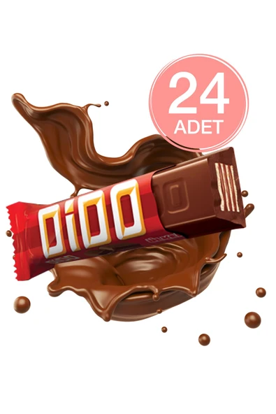 ÜLKER DİDO Sütlü Çikolata Kaplamalı Gofret - 35 gram - 24 Adet ürün görseli 1