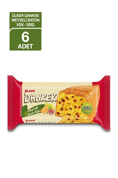 ÜLKER 6 Adet Dankek Meyveli Baton ürün görseli 1