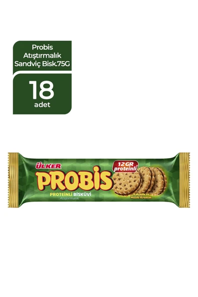 ÜLKER Probis Atıştırmalık Bisküvi 75 Gr (18 Adet) ürün görseli 1