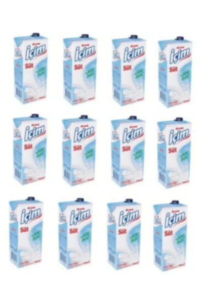 ÜLKER Içim Yarım Yağlı Süt 1 Lt X12 Adet ürün görseli 1