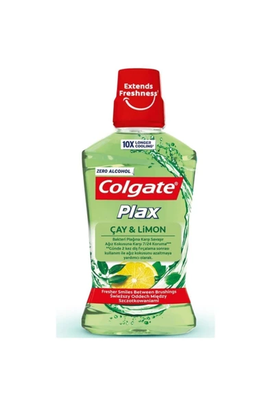Colgate Plax Ağız Bakım Suyu Çay Ve Limon 500 Ml ürün görseli 1