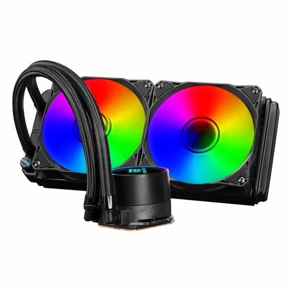 PowerBoost Deep 240 ARGB 240mm AM5/1700P Siyah İşlemci Sıvı Soğutucu ürün görseli 1
