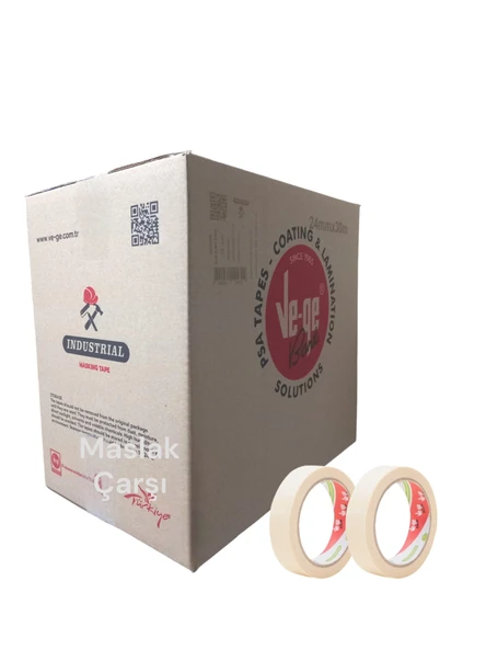 Maskeleme Bandı Ve-Ge Endüstriyel 24mm x 30m 72'li Koli ürün görseli 1