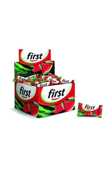 FİRST Karpuz Aromali Sakiz Tekli 200 Lü Meyveli Sakız Kalteli 0031348 ürün görseli 1