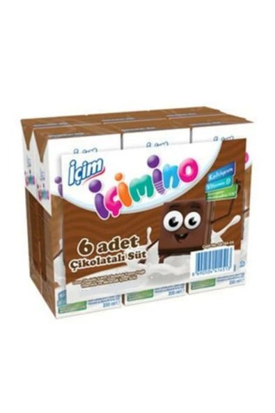 ÜLKER Içim Içimino Çikolatalı Süt 6x180 Ml. (24'LÜ) ürün görseli 1