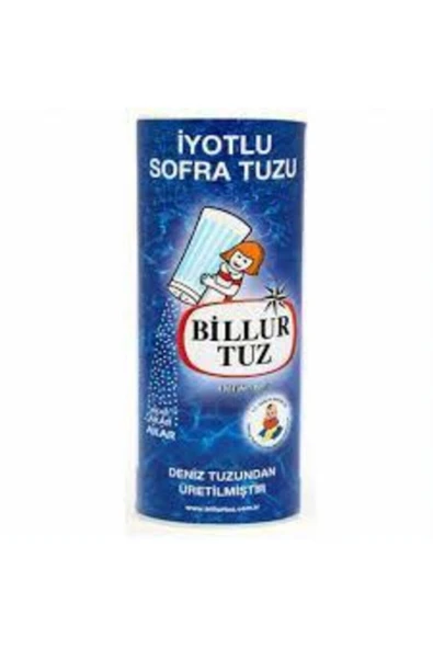 Tuzluklu Iyotlu Billur Tuz 125 gr X 10 ADET ürün görseli 1