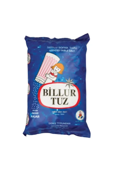Billur Tuz Rafine İyotlu Sofra Tuzu 1,5 Kg ürün görseli 1