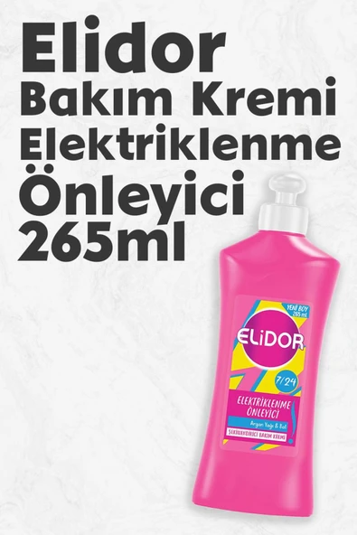 ELİDOR 7 24 Şekillendirici Saç Bakım Kremi Elektriklenme Önleyici Argan Yağı Bal 265 ml ürün görseli 1