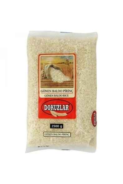 DOKUZLAR EDT 2,5 KG GÖNEN BALDO PİRİNÇ ürün görseli 1