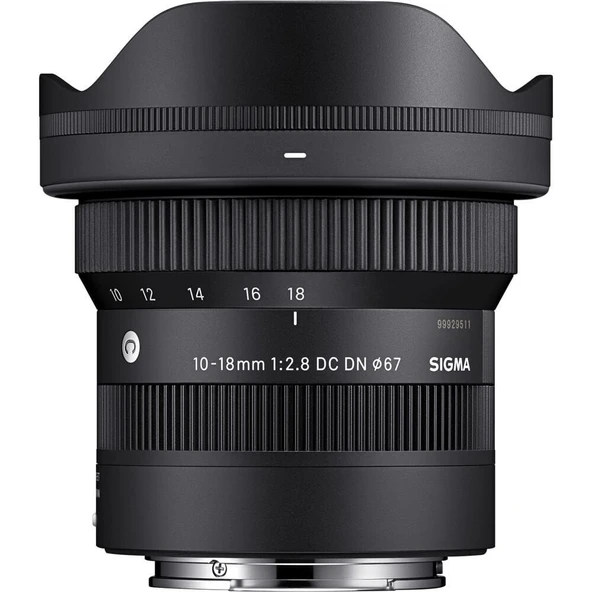 Sigma 10-18mm f/2.8 DC DN Contemporary Lens (Sony E) "Resmi Distribütör Garantili" ürün görseli 1