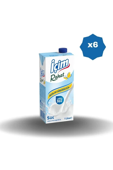 ÜLKER İÇİM LAKTOZSUZ SÜT 1 LT X 6 ADET ürün görseli 1