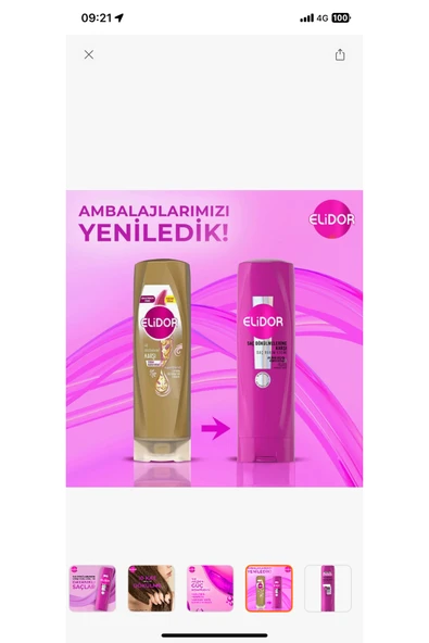 ELİDOR saç dökülmelerine karşı saç bakım kremi 350 ml ürün görseli 1