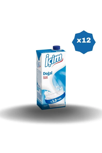 ÜLKER İçim Yarım Yağlı Süt 1 Lt X 6 Adet ürün görseli 1