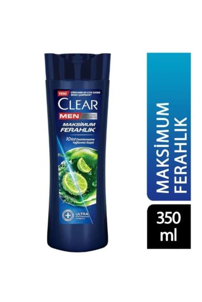 Clear Şampuan Maksimum Ferahlık 350ml ürün görseli 1