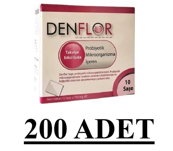 Denflor Probiyotik 10 Saşe 200 Adet ürün görseli 1
