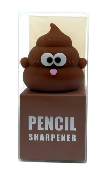 Pencil Sharpener 3d Silikon Renkli Kalemtıraş Poo Poo ürün görseli 1