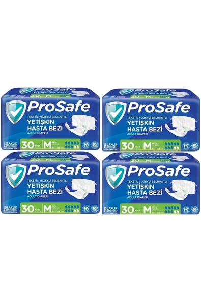 Hasta Bezi Yetişkin Bel Bantlı Tekstil Yüzey M - Medium - Orta Boy 120 Adet (4PK*30) ürün görseli 1