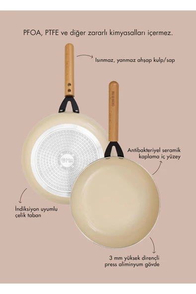 The mia cucina tava 26 cm seramik kaplama ürün görseli 1