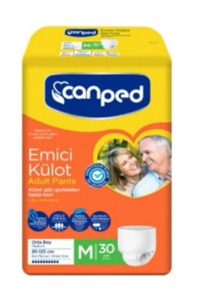 Canped Emici Külot Orta Boy M 30'lu Hasta Bezi ürün görseli 1