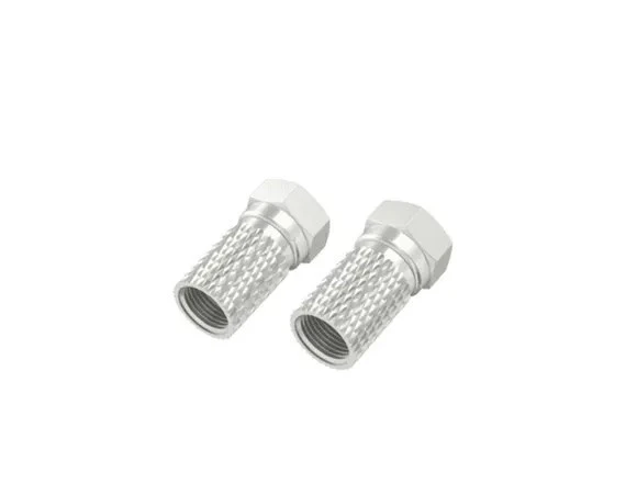 Hama HM.205205 F Fiş 6.5 mm Vidalı 2 Parça Ucu Beyaz Uydu Kablosu ürün görseli 1