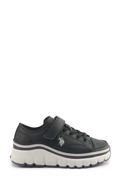 U.S. Polo Assn. KENTA JR 5PR 102032553 Kız Çocuk Sneaker Ayakkabı Siyah Mor 31-35 ürün görseli 1