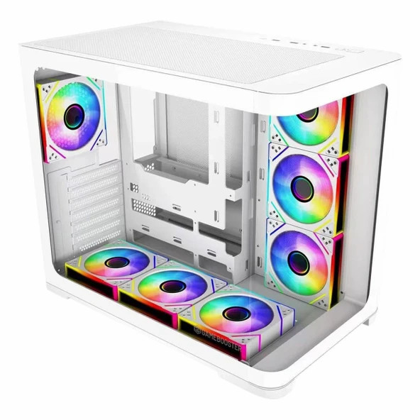 GameBooster Sea View GB-G2852W 750W 80+ Bronz USB 3.2 ARGB ATX Mid Tower Beyaz Kasa ürün görseli 1