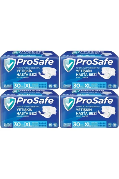 Hasta Bezi Yetişkin Bel Bantlı Tekstil Yüzey XL-Extra Large Boy 120 Adet (4PK*30) ürün görseli 1