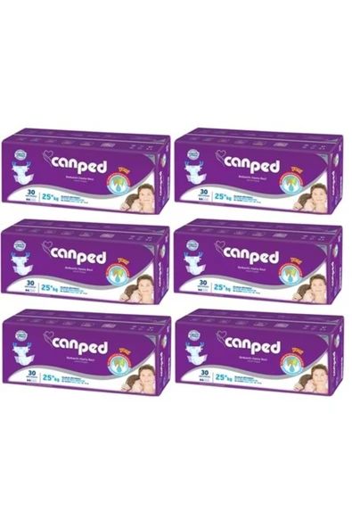 Canped Belbantlı Hasta Bezi Extra Küçük (xs) 180 Adet (30'lu 6 Paket) ürün görseli 1