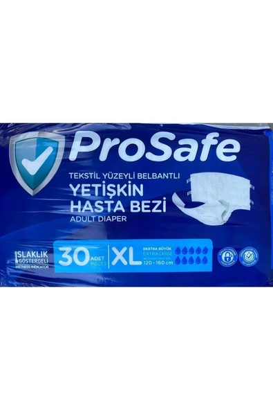 Bel Bantlı Yetişkin Hasta Bezi Ekstra Büyük Boy Xlarge 60'lı ürün görseli 1