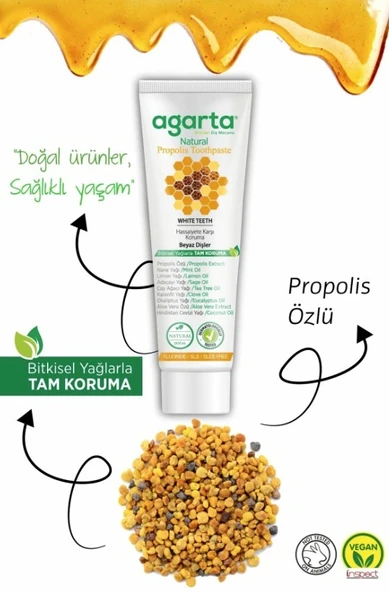 Agarta Doğal Propolis Diş Macunu 100 ml - Resim 5