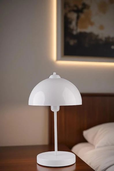 Lumexx YENİ LUNGO BEYAZ MASA LAMBASI - Resim 2