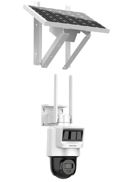 Hikvision DS-2DE2C400IWG-K/4G/C05S10 4mp Dahili Mikrofon Ve hoparlörlü Pro 4G Solar PT Kamera Sistemi ürün görseli 1