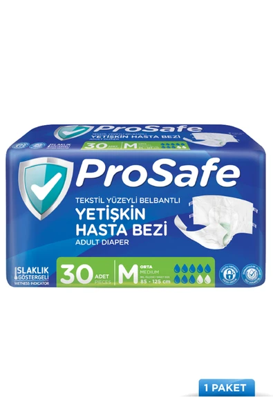 Belbantlı Yetişkin Hasta Bezi M 30'lu ürün görseli 1