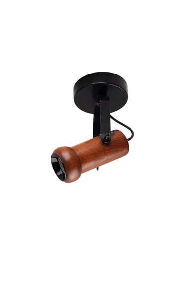 Lumexx PASCAL TEKLİ CEVİZ PLAFONYER AVİZE - Resim 2