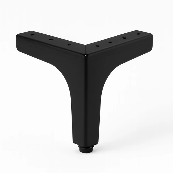 Dekor 12 cm Siyah Metal Mobilya Ayağı Dayanıklı Modern Tasarım Koltuk Sehpa Masa TV Ünitesi Uyumlu ürün görseli 1