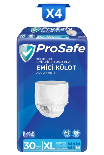 Külotlu Yetişkin Hasta Bezi Emici Külot Xlarge 30'lu X4 ürün görseli 1