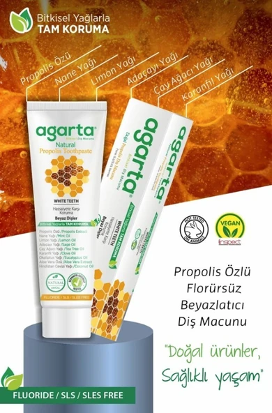 Agarta Doğal Propolis Diş Macunu 100 ml - Resim 6