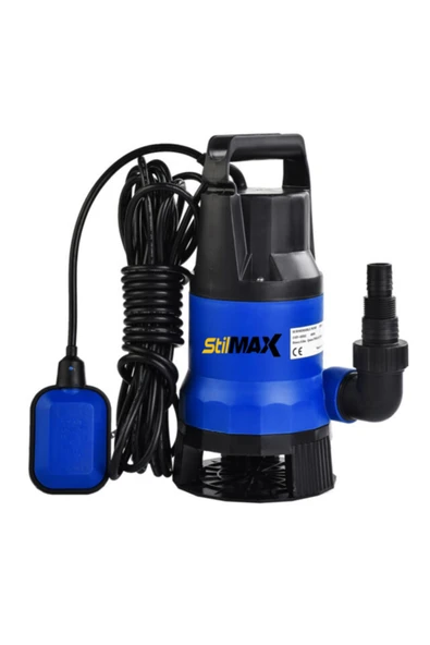 stilmax Qsb550 550w Plastik Gövdeli Kirli Ve Temiz Su Dalgıç Pompa Seti Şamandıralı Otomatik Paket ürün görseli 1