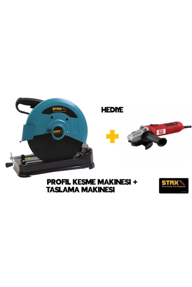 STAXX POWER Mavi Metal Profil Kesim Makinası 350 mm 3300 W 115 125 mm Ve Taşlama ürün görseli 1