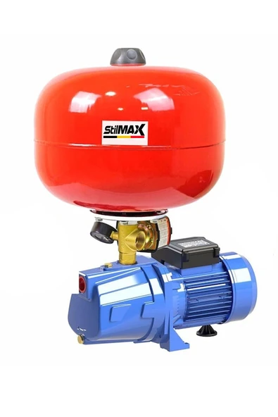 stilmax Bakır Sargı STL10T 24LT Tanklı Santrifüj Otomatik Hidrofor 4 Daire Paket Hidrofor Pompa Seti 0.50 HP ürün görseli 1