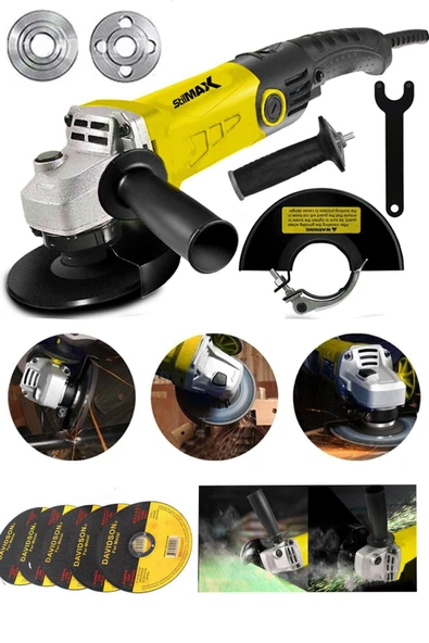 stilmax 3500w 6 Kademe Devir Ayarlı Spiral Taşlama Makinesi Avuç Içi Taşlama 125mm + 5 Ad Taş ürün görseli 1