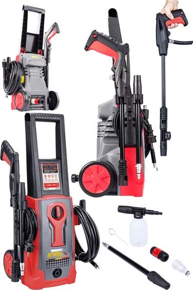 STAXX POWER Güçlü ve Torklu BL Kömürsüz Bakır Motor 150Bar Max Yüksek Basınçlı Bahçe ve Oto Yıkama Makinesi ürün görseli 1