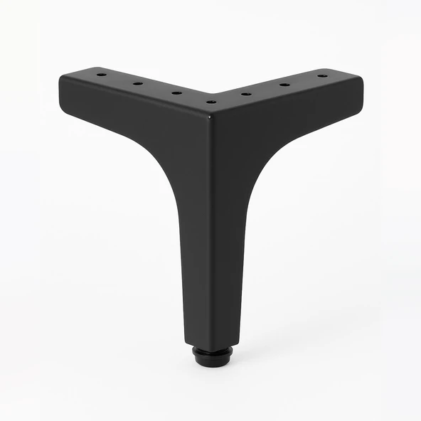 Dekor 17 cm Siyah Metal Mobilya Ayağı Dayanıklı Modern Tasarım Koltuk Sehpa Masa TV Ünitesi Uyumlu ürün görseli 1
