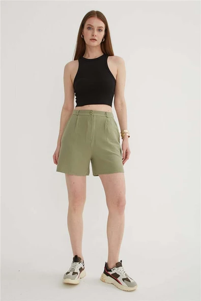 FASHION FRIENDS KADIN PİLELİ ŞORT 25Y0320K1 ürün görseli 1