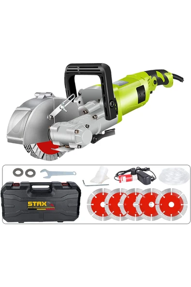 STAXX POWER Duvar Oluk Açma Makinesi Kanal Açma Kesme Makinesi 5 Bıçaklı 40mm 4kw 3500watt 4.5kg Çantalı Set ürün görseli 1