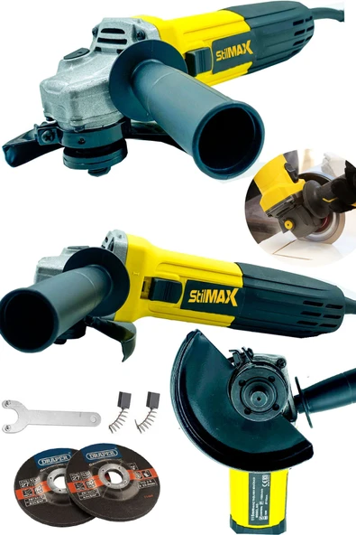 stilmax Germany Metal Taşlama Bakır Sargılı 4500 W 115mm -125mmspiral Avuç Içi Kesme Ve Taşlama Makinası ürün görseli 1